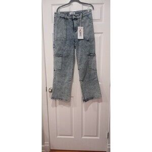 Telepatia Black Cargo Jeans - Size 14W